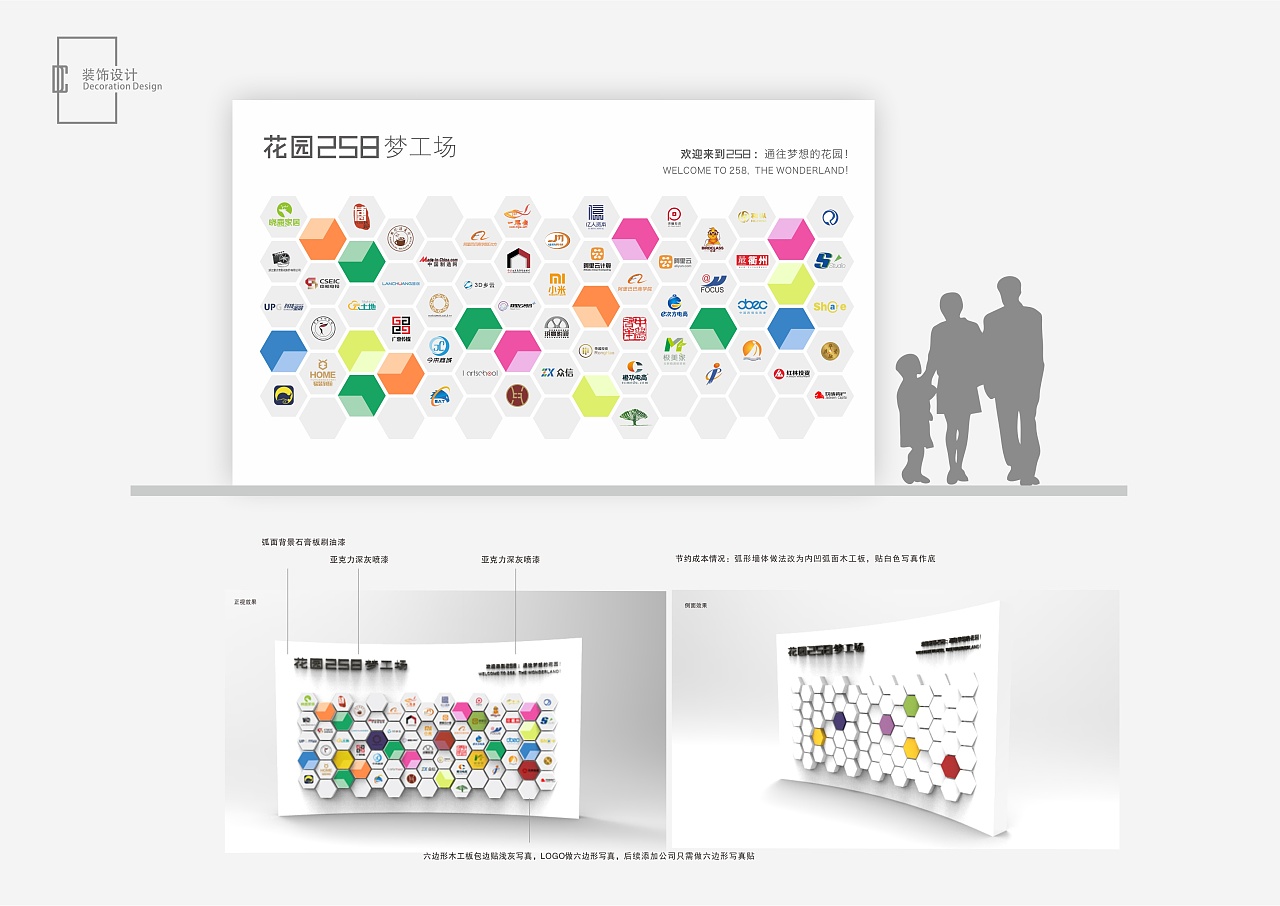 258裝飾LOGO墻設(shè)計與網(wǎng)站建設(shè) 打造企業(yè)形象的數(shù)字名片